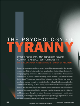 The Psychology of Tyranny: the BBC Prison Study