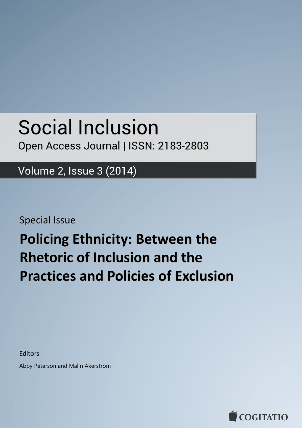 Social Inclusion Open Access Journal | ISSN: 2183-2803