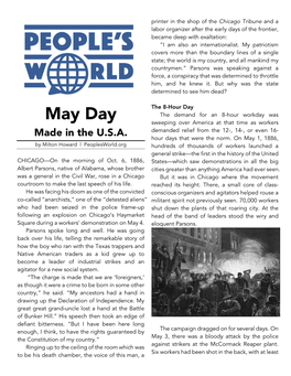 May Day 2021 Flyer