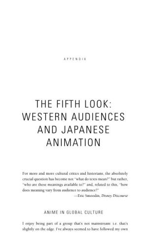 Western Audiences and Japanese Animation