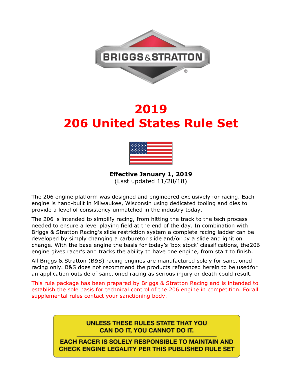 Briggs Rule Book