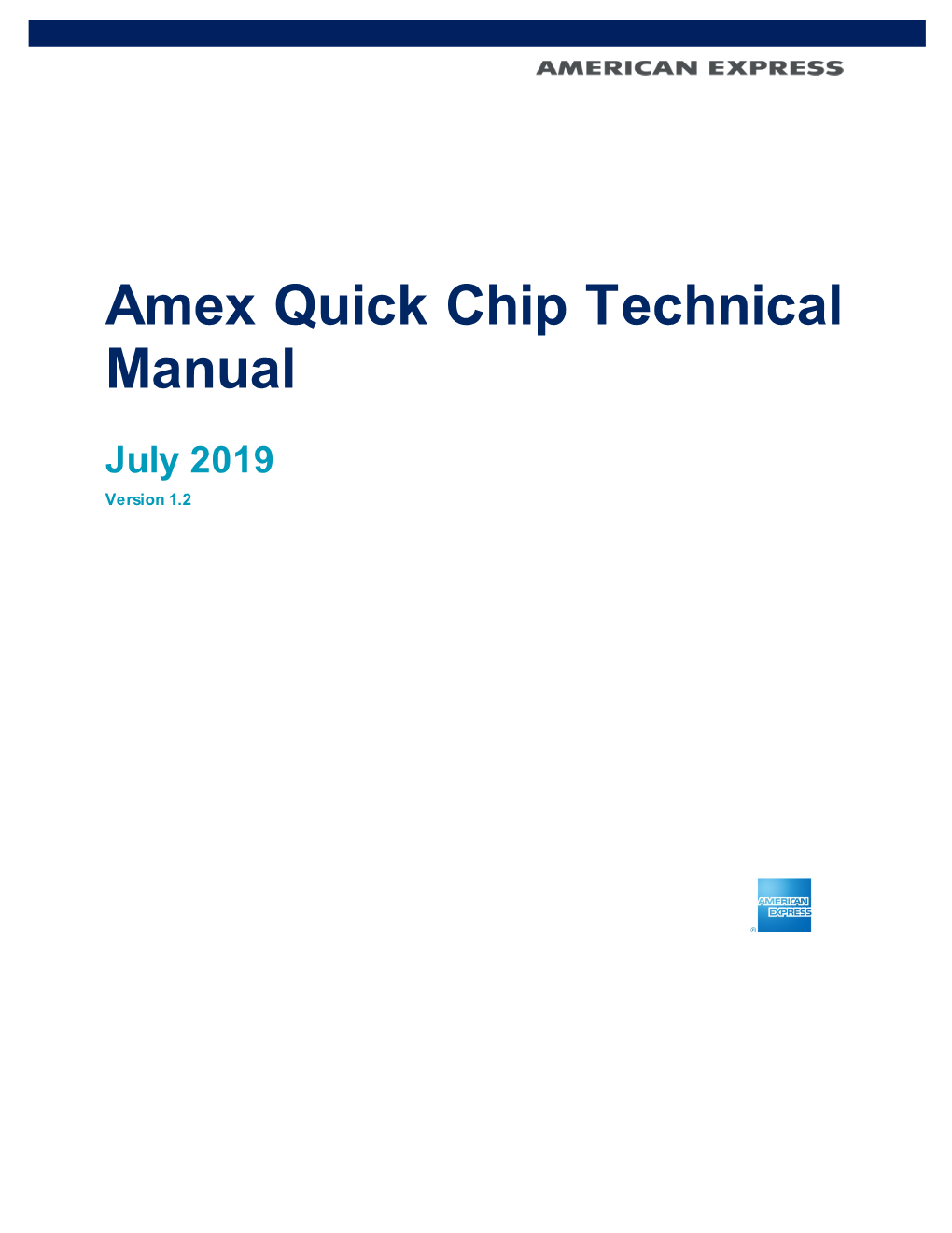 Amex Quick Chip Technical Manual