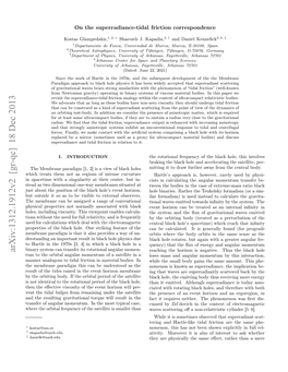 On the Superradiance-Tidal Friction Correspondence