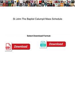 St John the Baptist Calumpit Mass Schedule