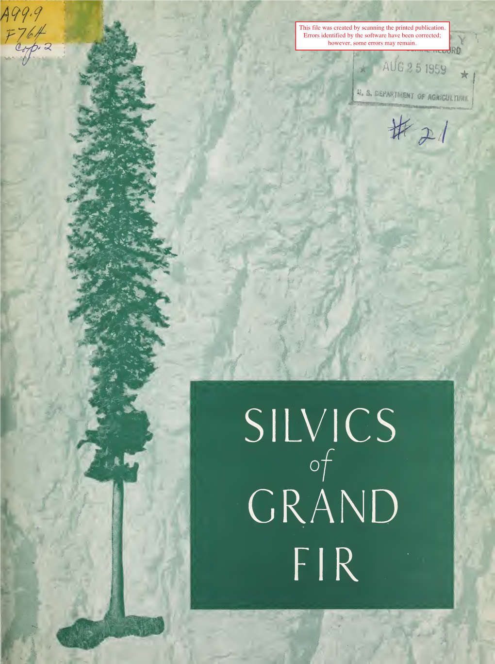 Silvics of Grand Fir