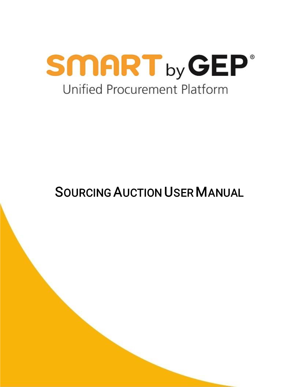 Sourcing Auction User Manual