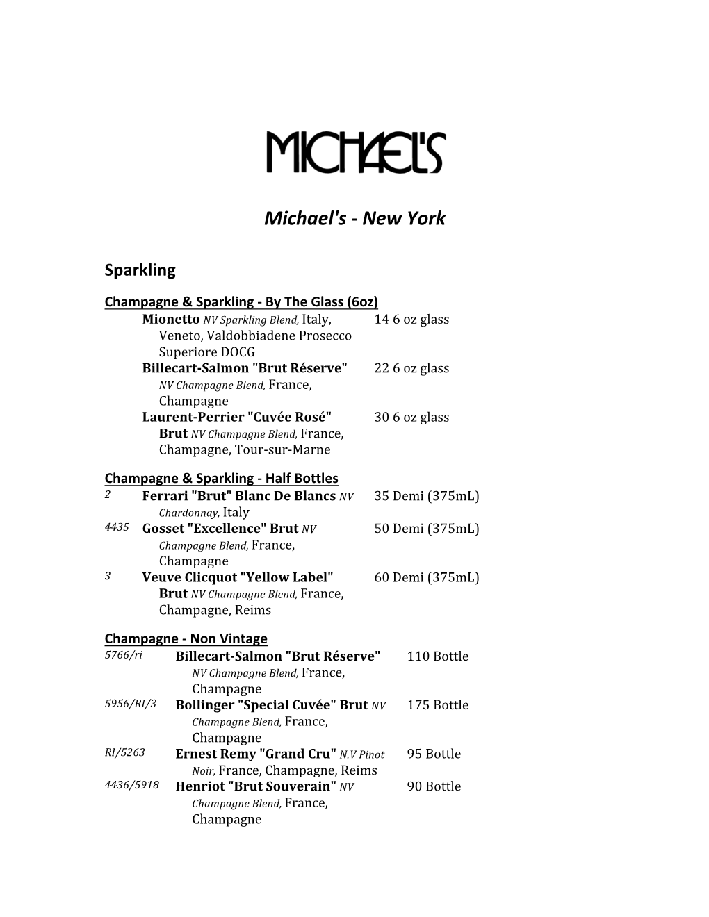 Michael's New York
