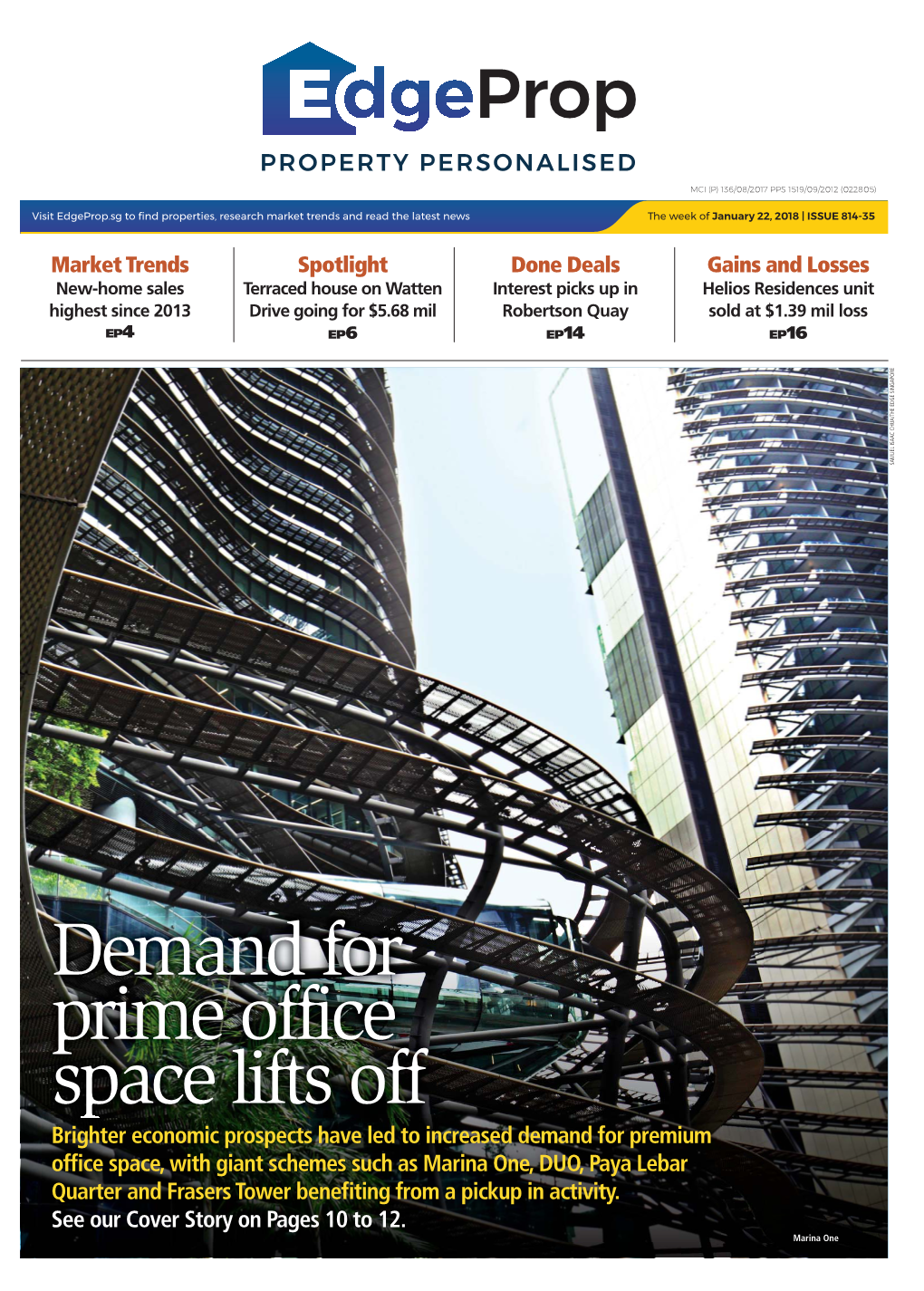 Demand for Prime Office Space Lifts