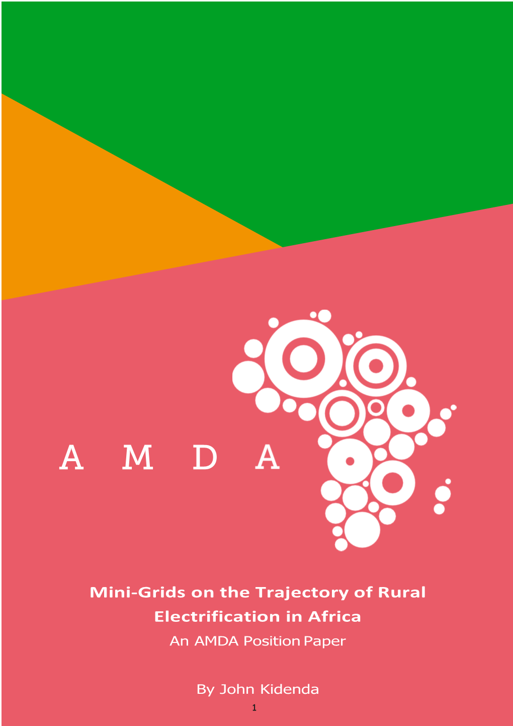 Mini-Grids on the Trajectory of Rural Electrification in Africa