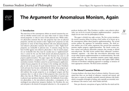 The Argument for Anomalous Monism, Again #1 | 2011 Deren Olgun