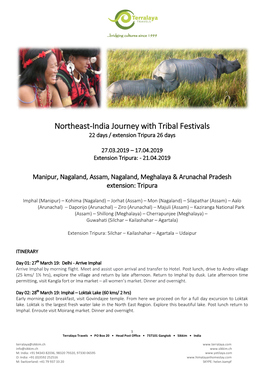 Northeast-India Journey with Tribal Festivals