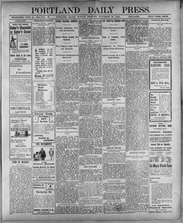 Portland Daily Press: November 26, 1900