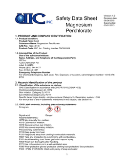 CM300-010 Magnesium Perchlorate