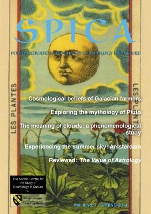 Cosmological Beliefs of Galacian Farmers Exploring the Mythology Of