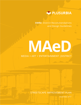 Media, Art, and Entertainment District (Maed) Streetscape Improvement