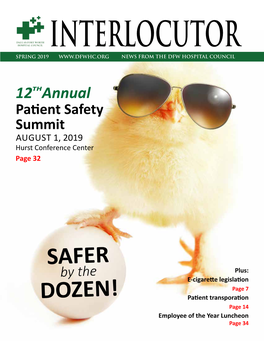 Interlocutor Spring 2019 News from the Dfw Hospital Council