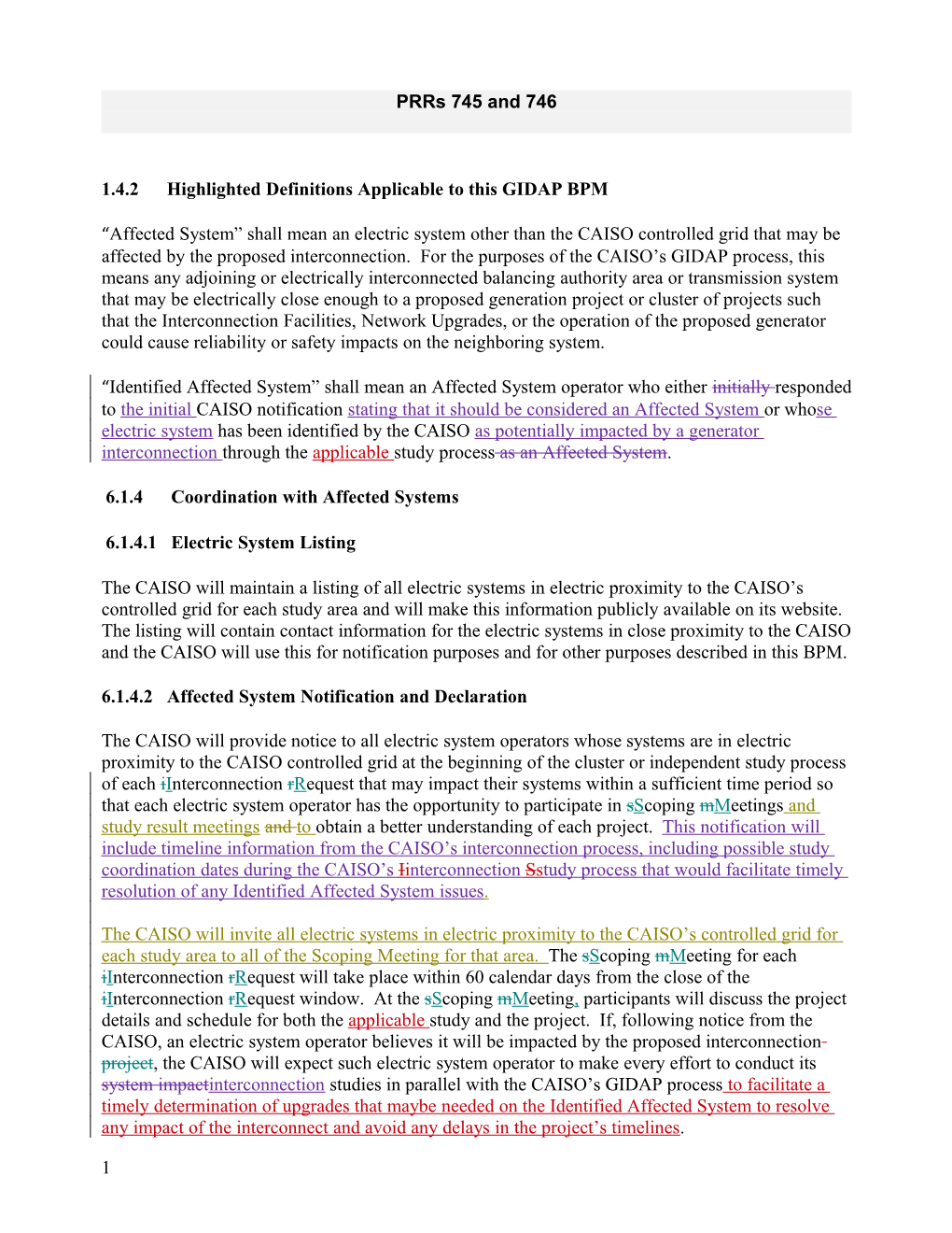 LSA COMMENTS on Prrs 745 and 746