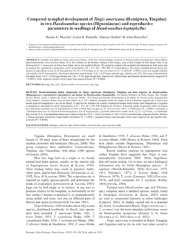 Bignoniaceae) and Reproductive Parameters in Seedlings of Handroanthus Heptaphyllus