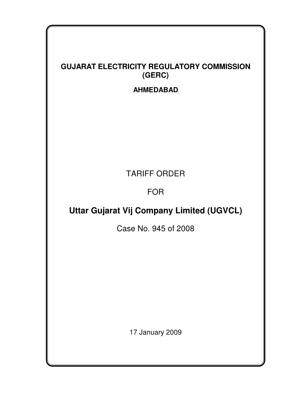 Uttar Gujarat Vij Company Limited (UGVCL)