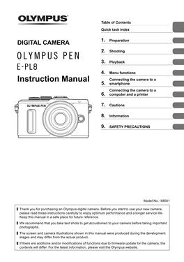 E-PL8 Instruction Manual