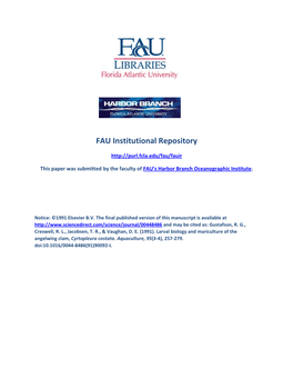 FAU Institutional Repository