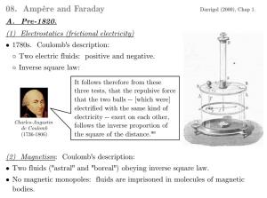 08. Ampère and Faraday Darrigol (2000), Chap 1