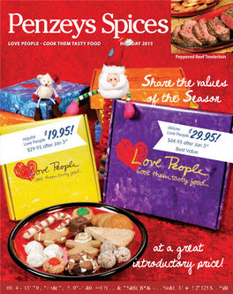 Share the Values of the Season at a Great Introductory Price!