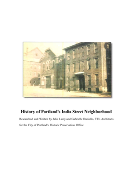 History of Portland's India Street Neighborhood