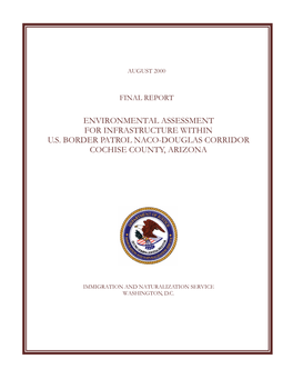 Environmental Assessment for Infrastructure Within U.S