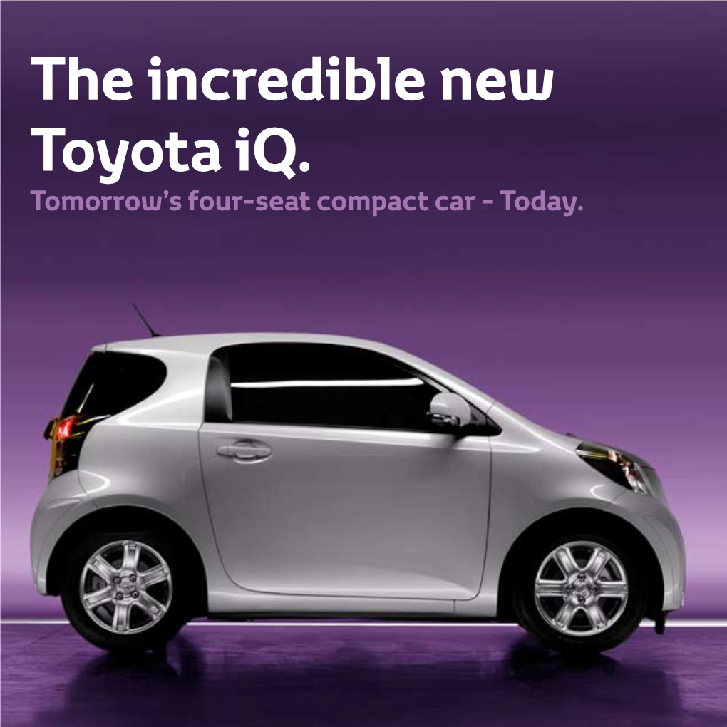 The Incredible New Toyota Iq