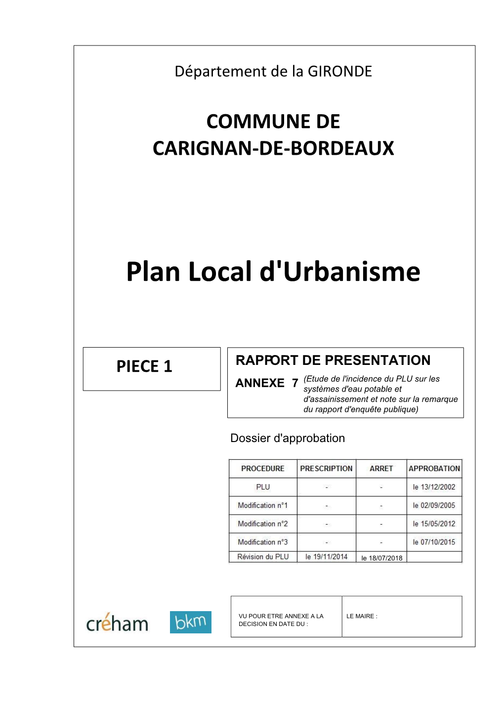 Plan Local D'urbanisme