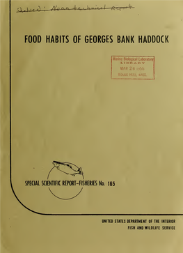 165. Food Habits of Georges Bank Haddock