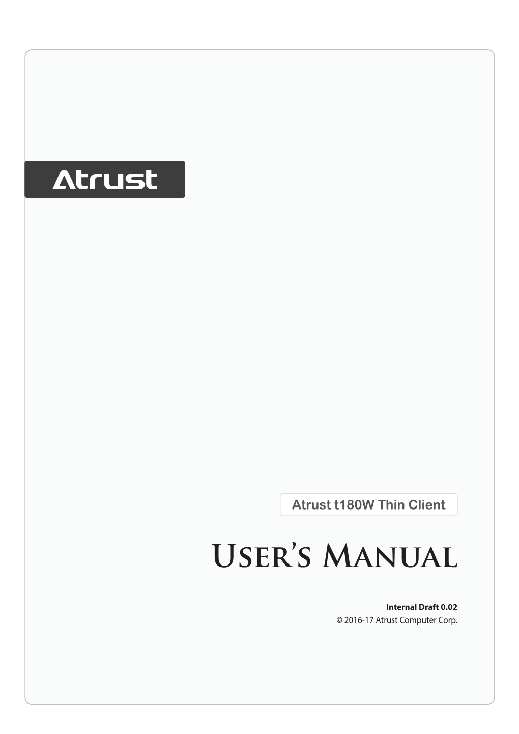 User's Manual