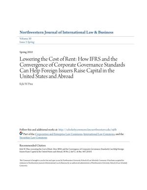 How IFRS and the Convergence of Corporate Governance Standards Can Help Foreign Issuers Raise Capital in the United States and Abroad Kyle W