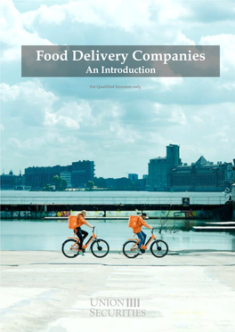 Food Delivery Companies an Introduction