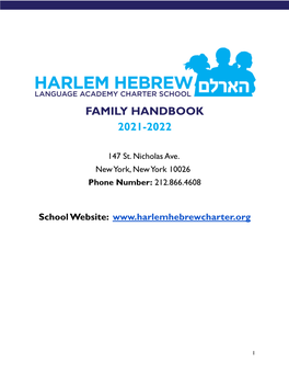 Family Handbook 2021-2022