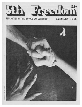 Publication of the Buffalo Gay Community January 1976