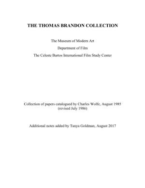 The Thomas Brandon Collection