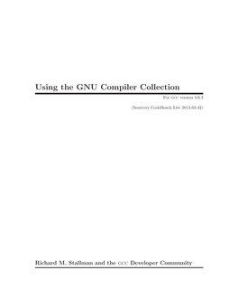 Using the GNU Compiler Collection