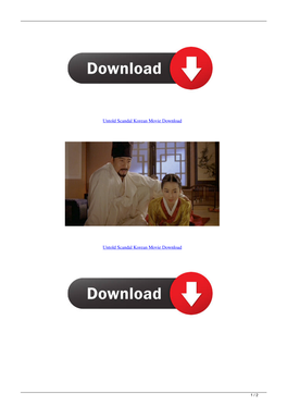 Untold Scandal Korean Movie Download
