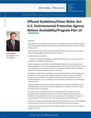 Effluent Guidelines/Clean Water Act: U.S