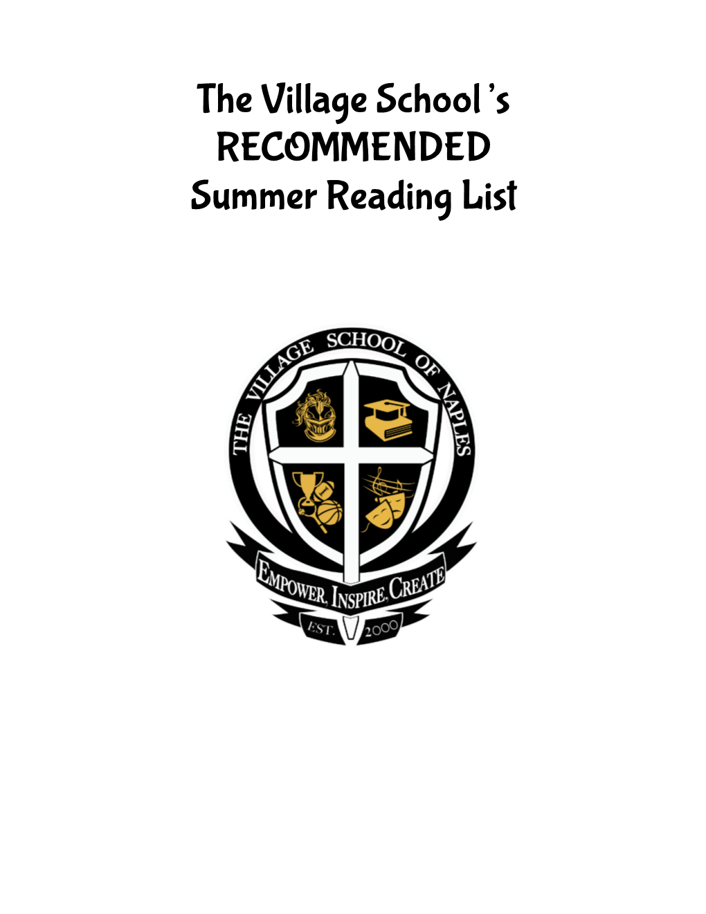 Upper School Summer Reading 2021