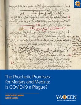 COVID-19 and Ḥadīths Concerning Plague.Pdf