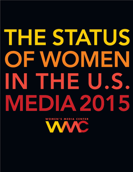 The Status of Women in the Us Media 2015
