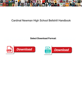 Cardinal Newman High School Bellshill Handbook