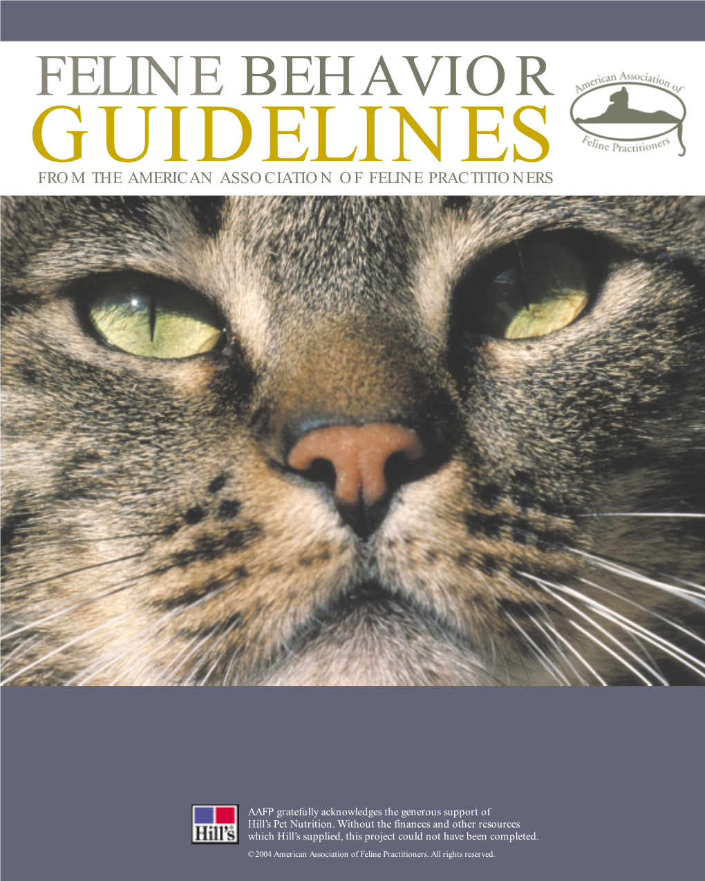 AAFP Feline Behavior Guidelines