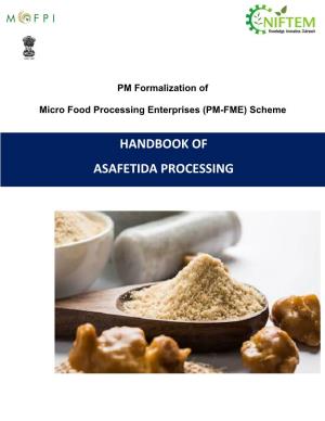 Handbook of Asafetida Processing