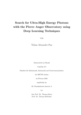 Search for Ultra-High Energy Photons with the Pierre Auger Observatory Using Deep Learning Techniques