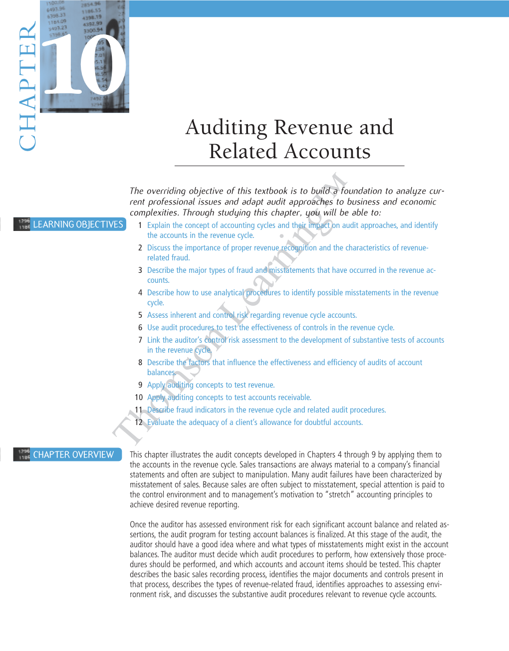 Auditing Revenue and Related Accounts