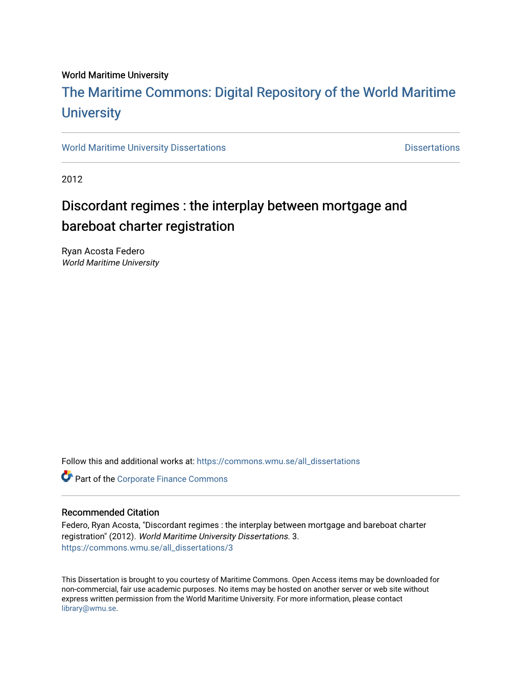 The Interplay Between Mortgage and Bareboat Charter Registration
